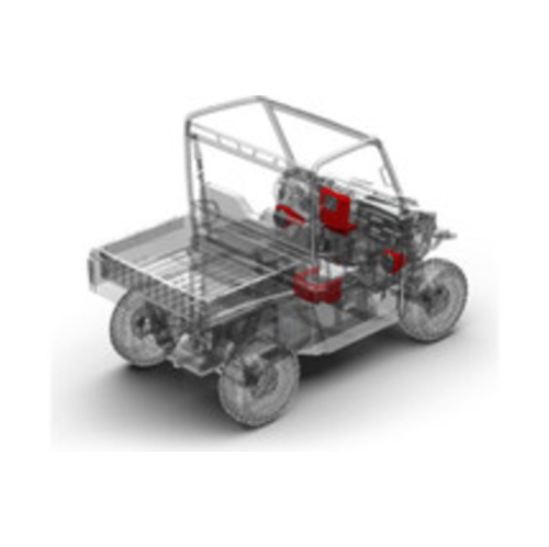 Trousse de mise à niveau audio Stage 3 Fosgate RNGR-STAGE3 de Rockford pour certains Rangers 2015-18 de Polaris