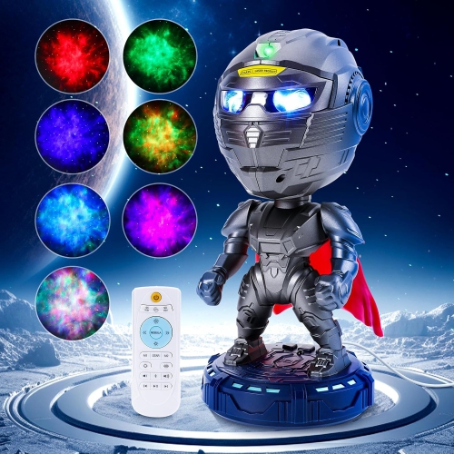 GALAXY PROJECTOR  Mech Warrior Star - Space Light Projector With Nebula & Timer, Remote Control, Starry Night Light for Bedroom Room Decor