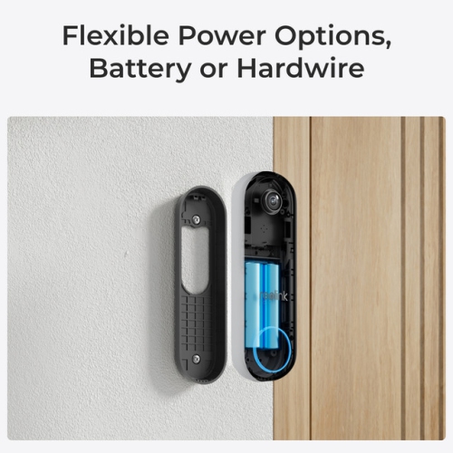Reolink Wireless 2K Battery Video Doorbell Camera with Chime, 2.4/5 GHz WiFi, Person/Vehicle/Package Detection