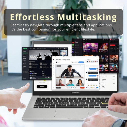 ASUS Vivobook 14" FHD Laptop, Intel i3-1005G1,288GB Storage, 4GB RAM, Chiclet Keyboard, Intel HD Graphics 610, Windows 11 Pro, White