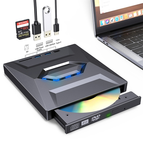 7in1 External USB 3.0 DVD CD RW Writer Drive Burner Reader Player For Laptop PC