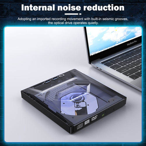 7in1 External USB 3.0 DVD CD RW Writer Drive Burner Reader Player For Laptop PC