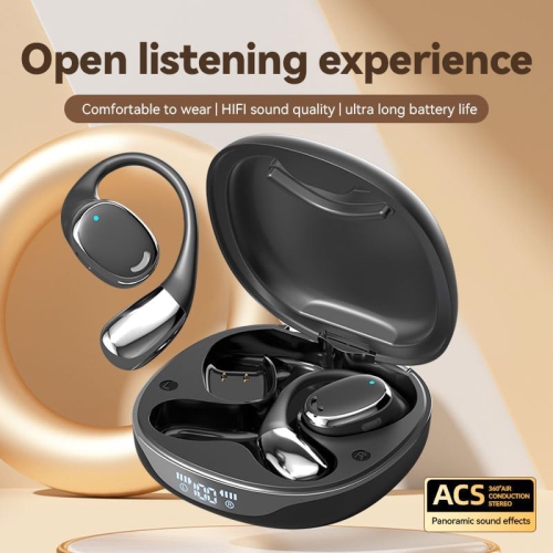 Écouteurs à traduction par IA, casque d'écoute à traduction en temps réel, écouteurs Bluetooth sans fil, écouteurs à traducteur à 144 langues pour