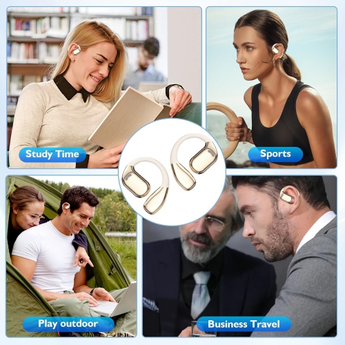 Écouteurs boutons à traducteur de langue IA, écouteurs boutons à traduction 3-en-1 en temps réel 144 langues et accessoires, appareil de traduction