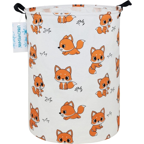 Bac de rangement pliant en toile LANGYASHAN – Motif renard.
