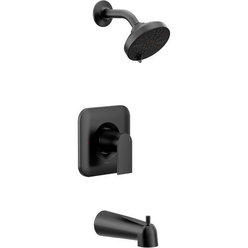 MOEN  Genta Lx Matte High-Pressure Balancing Eco-Performance Modern Tub And Shower Trim In Black