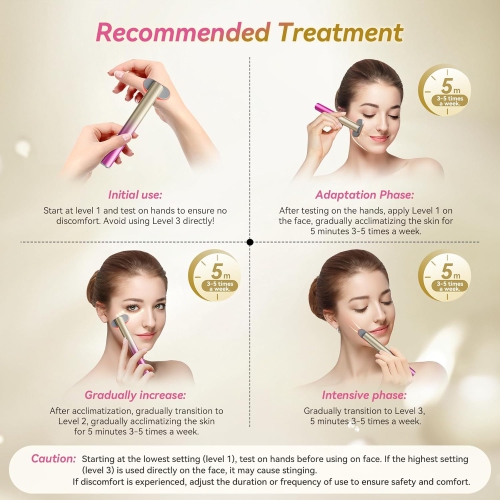 7 in 1 Red Light Therapy Device for Eyes Face Neck,Red Light Therapy Wand for Face Eye Skincare,Home Use Skincare Rejuvenation Tool