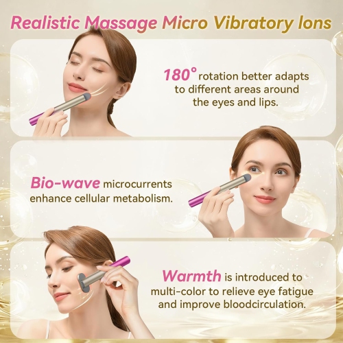 7 in 1 Red Light Therapy Device for Eyes Face Neck,Red Light Therapy Wand for Face Eye Skincare,Home Use Skincare Rejuvenation Tool