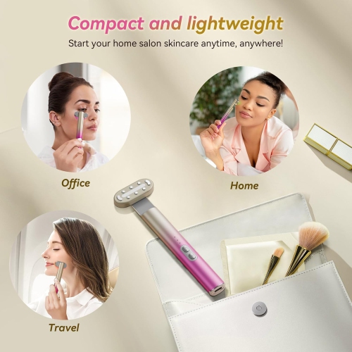 7 in 1 Red Light Therapy Device for Eyes Face Neck,Red Light Therapy Wand for Face Eye Skincare,Home Use Skincare Rejuvenation Tool