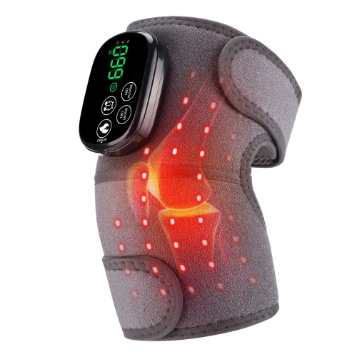 Red Light Therapy Knee Brace,Cordless Use Knee Massage for Pain Relief,660nm&850nm Rechargeable Near Infrared Light Therapy Device for Knee Elbow