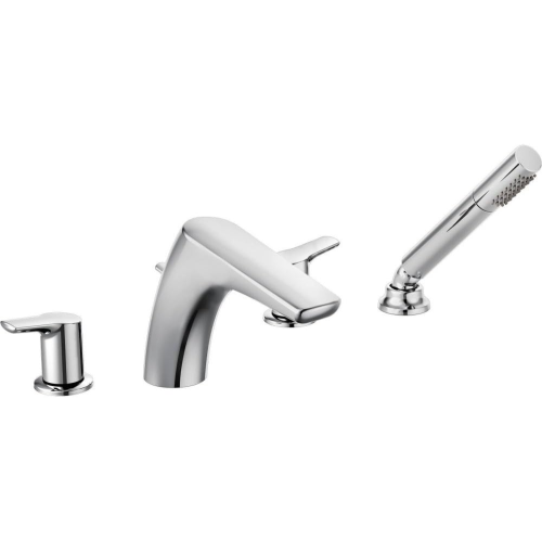 Moen T987 Method Two-Handle Low Arc Roman Tub Faucet Includes Hand Shower, Chrome