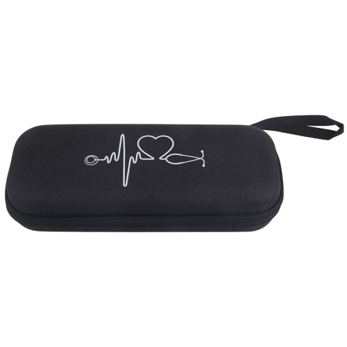 Image 1 of 9.. Simple Shockproof Stethoscope Storage Bag EVA Portable Stethoscope Organizer BoxBlack