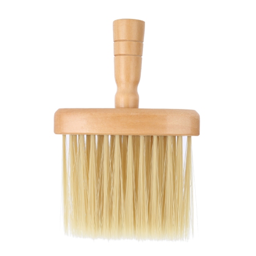 Brosse à épousseter pour le visage du salon Nettoyage des cheveux Brosse de balayage en bois Outil de coiffure pour la coupe des cheveux