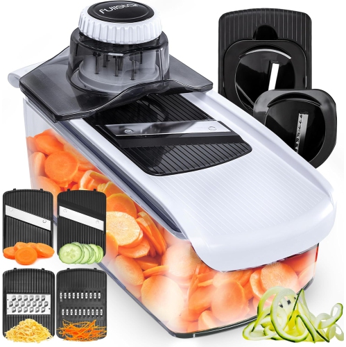 Mandoline pour la cuisine - Mandoline - Coupe-julienne et râpe à fromage - Coupe-légumes - Coupe-légumes - Accessoires de cuisine et gadgets