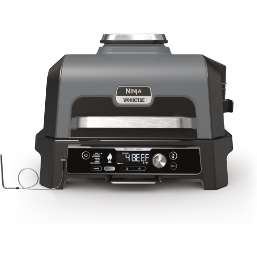 Ninja Woodfire ProConnect XL Outdoor Grill & Smoker, Wifi & Bluetooth, App Enabled, 7-in-1 Master Grill, BBQ Smoker, Outdoor Air Fryer, Premium Cover