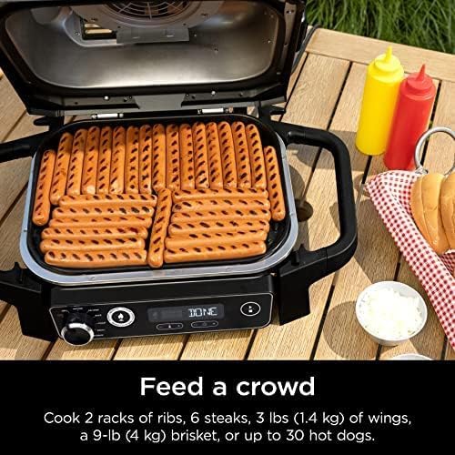 Ninja Woodfire 7-in-1 Outdoor Grill, Master Grill, BBQ Smoker, & Outdoor Air Fryer with Woodfire Technology, Ninja Woodfire Pellets, and Premium