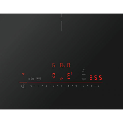 Surface de cuisson à induction de 36 po à 5 éléments de la série 800 de Bosch - Noir