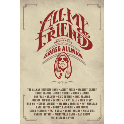 Various - ALL MY FRIENDS: CELEBRATING THE SONGS & VOICE OF GREGG ALLMA - DVD