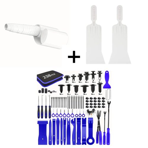 238pcs Trim Removal Kit Car Decal, and Window Tint Squeegee in Beige