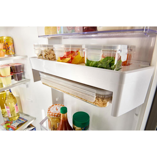 Whirlpool 36" 20.9 Cu Ft Side-By-Side Refrigerator w/ Water & Ice Dispenser - Fingerprint Resistant Stainless