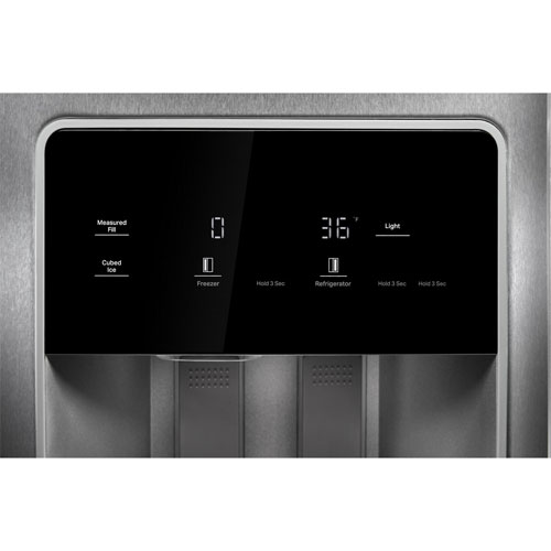 Whirlpool 36" 20.9 Cu Ft Side-By-Side Refrigerator w/ Water & Ice Dispenser - Fingerprint Resistant Stainless