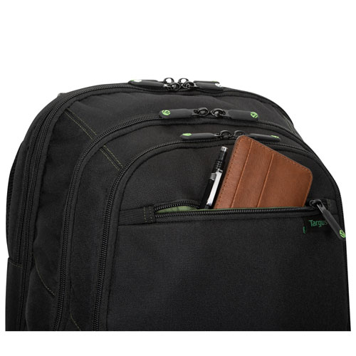 Targus Spruce EcoSmart 17.3" Laptop Commuter Backpack - Black