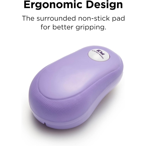 One Touch Can Opener: Open Cans with Simple Press of A Button - Auto Stop As Task Completes, Ergonomic, Smooth Edge, Food-Safe, Battery Operated Can
