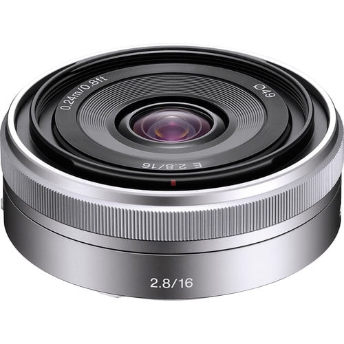 Refurbished - Sony SEL16F28 16mm f/2.8 Wide-Angle Lens for NEX Series Cameras