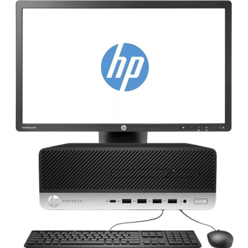 HP ProDesk 600 G4 + HP EliteDisplay 23” LED Monitor Business Desktop PC – Intel Core i5 8th Gen, Up to 4.10GHz, 32GB RAM, 1TB SSD, WiFi, Windows 11