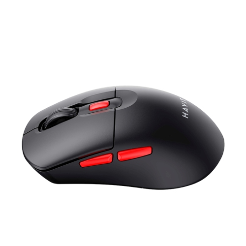 HAVIT MS59WB Sans fil 2,4 GHz double mode + Bluetooth 5,1, 2400 ppp, 7 touches Souris_Noir