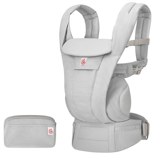 Porte-bébé en coton à quatre positions Omni Deluxe d'Ergobaby - Gris perle