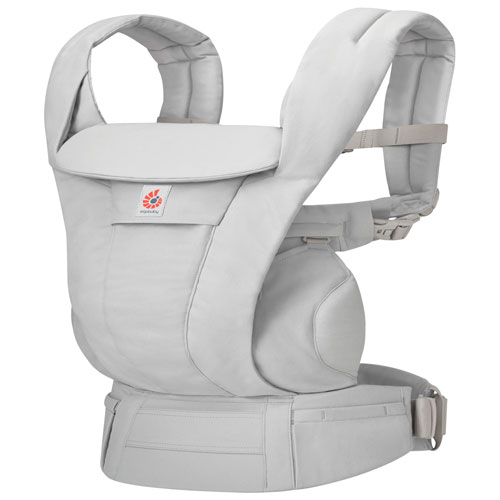 Porte-bébé en coton à quatre positions Omni Deluxe d'Ergobaby - Gris perle