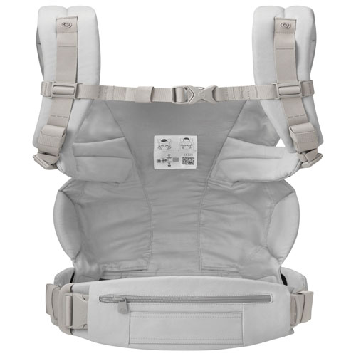 Porte-bébé en coton à quatre positions Omni Deluxe d'Ergobaby - Gris perle
