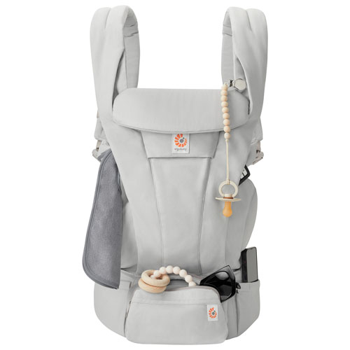Porte-bébé en coton à quatre positions Omni Deluxe d'Ergobaby - Gris perle