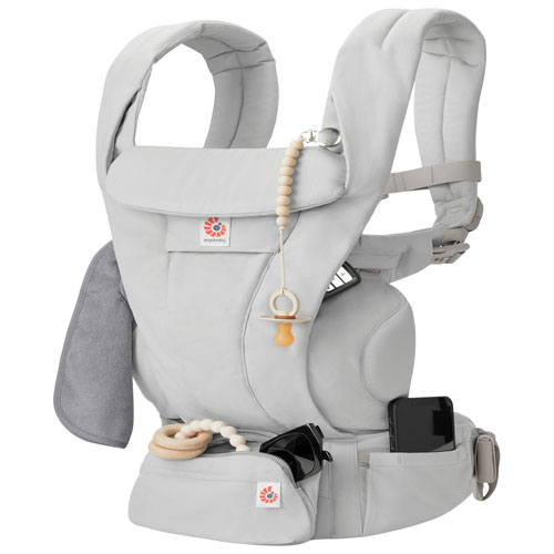 Porte-bébé en coton à quatre positions Omni Deluxe d'Ergobaby - Gris perle