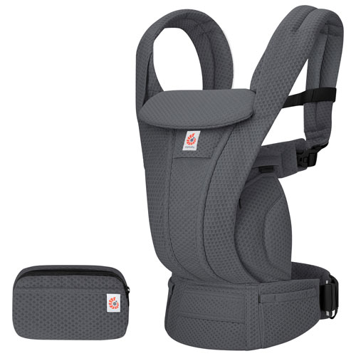 Porte-bébé à quatre positions en filet Omni Deluxe d'Ergobaby - Gris graphite