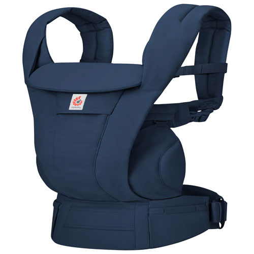 Porte-bébé en coton à quatre positions Omni Deluxe d'Ergobaby - Bleu nuit