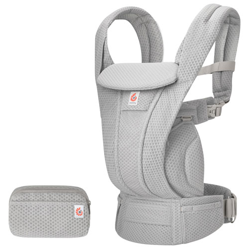 Porte-bébé à quatre positions en filet Omni Deluxe d'Ergobaby - Gris perle