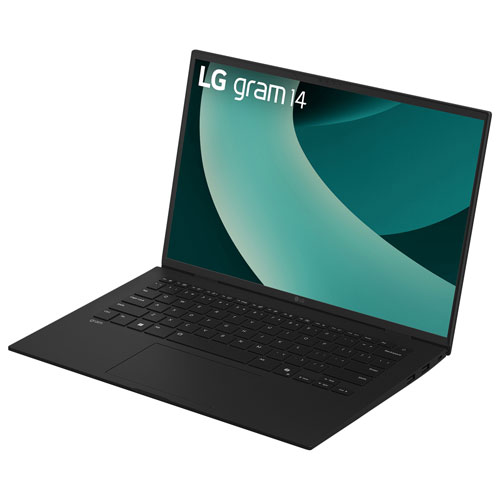 LG Gram 14" Laptop - Obsidian Black (Intel Core Ultra 7 255H/16GB RAM/512GB SSD/Windows 11)