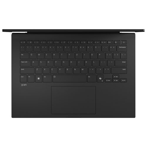 Portable 14 po Gram de LG - Noir (Core Ultra 7 255H d’Intel/mémoire vive 16 Go/disque SSD de 512 Go/Windows 11)