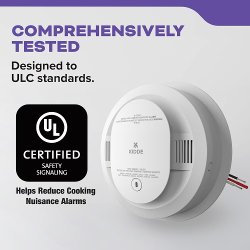Brand New - Kidde Hardwired Combination Smoke and CO Alarm with Voice Alert and 10-Year Backup Battery (30CUA10-VCA)
