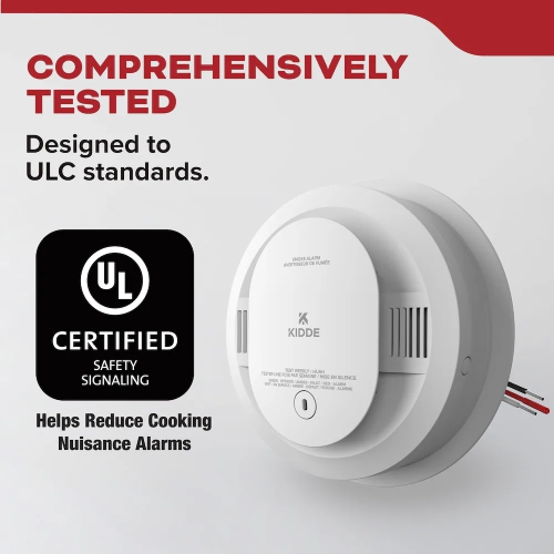 Brand New - Kidde Hardwired Smoke Alarm with 2 AA Backup Batteries