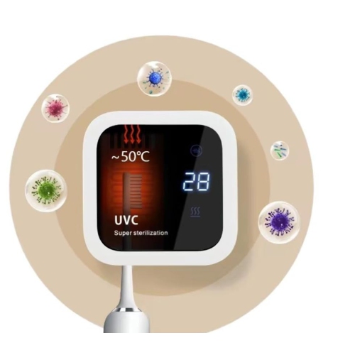 Portable Toothbrush Sterilizer Dryer,Stationary UV Toothbrush Box Suitable for Home and Travel