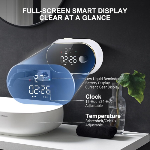 Distributeur de savon électrique intelligent, distributeur automatique de liquide, distributeur mural de savon pour les mains pour la cuisine de la