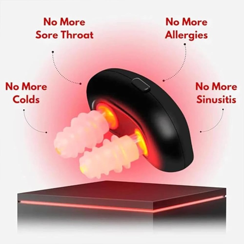Red Light Nasal Therapy Device Nose Nasal Soothing Device External Nasal Relaxer for Rhinitis Infrared Light Rhinitis Device