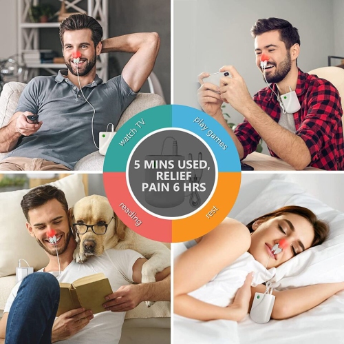 Red Light Nasal Therapy Device Portable Painless Rhinitis Machine Nasal Mucosa Repair Itching Device Relieves Sinus Pain