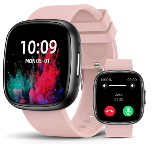 PRIME MADE  Smart Watch, 1.72" Smart Watch for Men Women (Answer/make Call), Fitness Tracker \w 100+ Sport Modes, Ip68 Waterproof, Heart