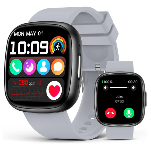 Smart Watch, 1.72" Smart Watch for Men Women, Fitness Tracker with 100+ Sport Modes, IP68 Waterproof, Heart Rate/Sleep/Spo2 Monitor, Activity Tracker