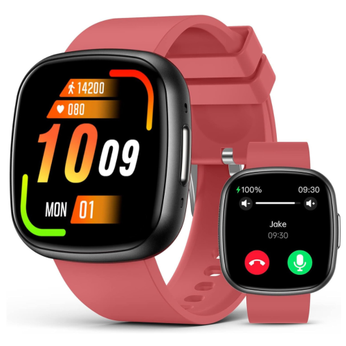 Smart Watch, 1.72" Smart Watch for Men Women, Fitness Tracker with 100+ Sport Modes, IP68 Waterproof, Heart Rate/Sleep/Spo2 Monitor, Activity Tracker