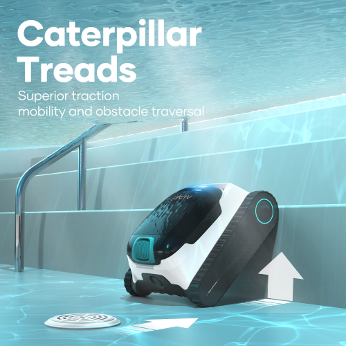 Aiper Scuba N1 Plus - Nettoyant robotique pour piscine avec filtration MicroMesh™ pour piscines creusées, chenilles Caterpillar et application mobile